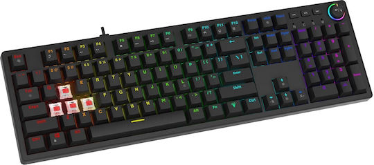Savio Gaming Tastatur mit Outemu Pfirsich Stumm Schaltern und RGB-Beleuchtung (Englisch US)