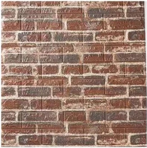 Set 10 Wall Stickers Flippy Self-adhesive 70 X 77 Cm 4 Mm Thickness Covered Surface 5.3 Sqm Pvc Red Brick Pattern Brick-colored Set 10 Wall Stickers Flippy Self-adhesive 70 X 77 Cm 4 Mm Thickness Covered Surface 5.3 Sqm Pvc Red Brick Pattern Brick-colored