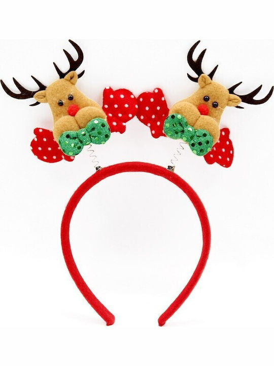 Coronă Decorativă Flippy Temă De Crăciun 12 X 25 Cm Coarne De Ren Design O Mărime Roșu Maro