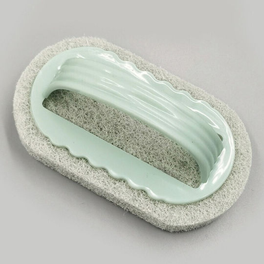 Cleaning Sponge Brush Handle Flippy Brush Tiles Bathroom Kitchen Green