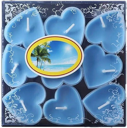 Teelichter Duftend in Blau Farbe (bis zu 4 Brennstunden ) 9cm
