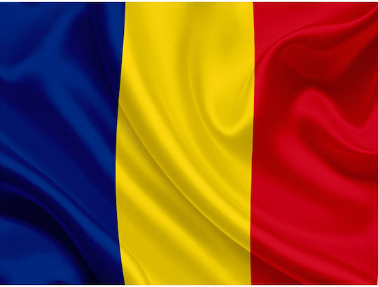 Flag of Romania Polyester with a stake 150x90cm