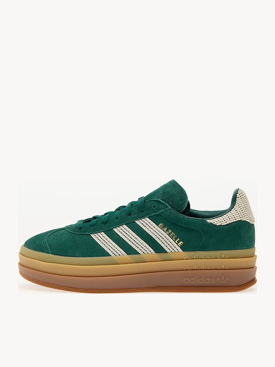 Bold Flatforms Sneakers Collegiate Green / Wonder White / Gold Metallic