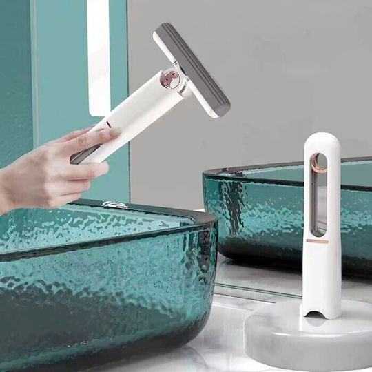 Flippy Hand Mop Sistem Mini-portabil Cu Stoarcere Manuală Dispozitiv De Curățare Absorbant Burete PVA 29,5 X 15,5 Cm 2 Rezerve Alb