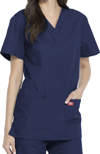 Dickies Unisex Σετ Ιατρικό Παντελόνι και Μπλούζα Navy Μπλε από Βαμβάκι και Πολυεστέρα