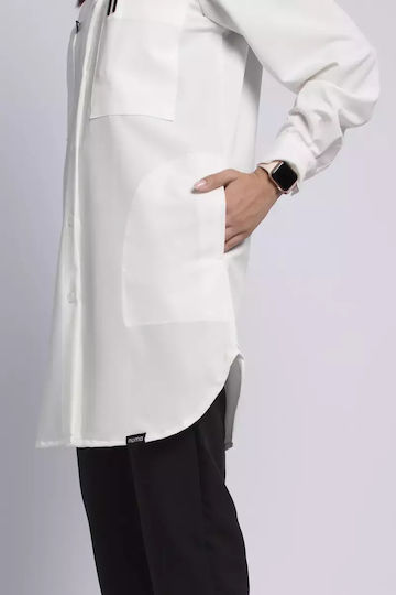 Numascrubs Women's White Medical Dressing Gown