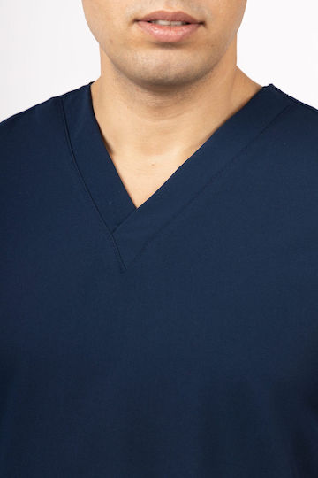 Numascrubs Men's Navy Blue Medical Blouse