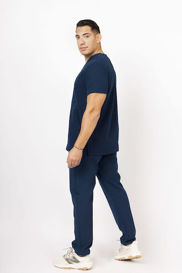 Numascrubs Men's Navy Blue Medical Blouse