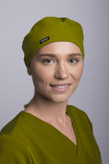 Numascrubs Женско Хирургическа капачка Зелен