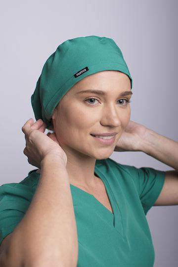 Numascrubs Women's Green Surgical Cap