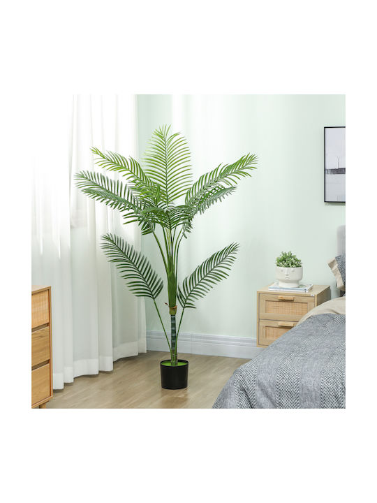 Homcom Artificial Areca Plant Tall 150 Cm Indoor Pot Decoration Home Office Green 83c-057v00gn