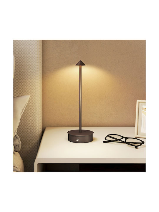 HomCom Dekorative Lampe Braun