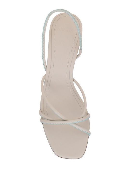 Leather Sandals Beige