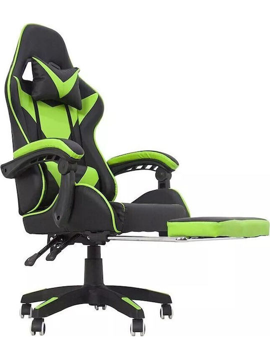 Gaming Stuhl mit Fußstütze Schwarz