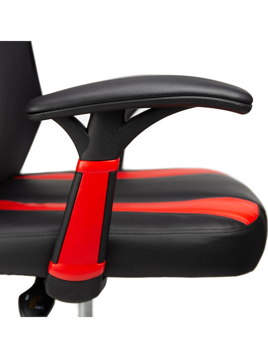 Scaun Gaming Din piele ecologică cu Brațe Reglabile Roșie