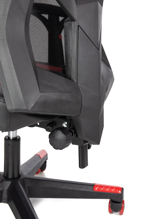 Scaun Gaming Din piele ecologică cu Brațe Reglabile Roșie