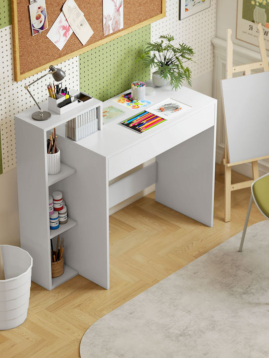 Computer Office Wooden White 100x40x90cm