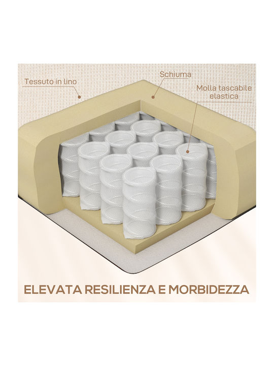 Fotoliu Relax Rotativ cu Puf Bej 88x96x108cm