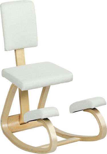Rocking Armchair Cream 51x84x93cm