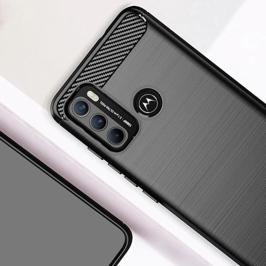Задна корица Силикон Черен (Moto G60)