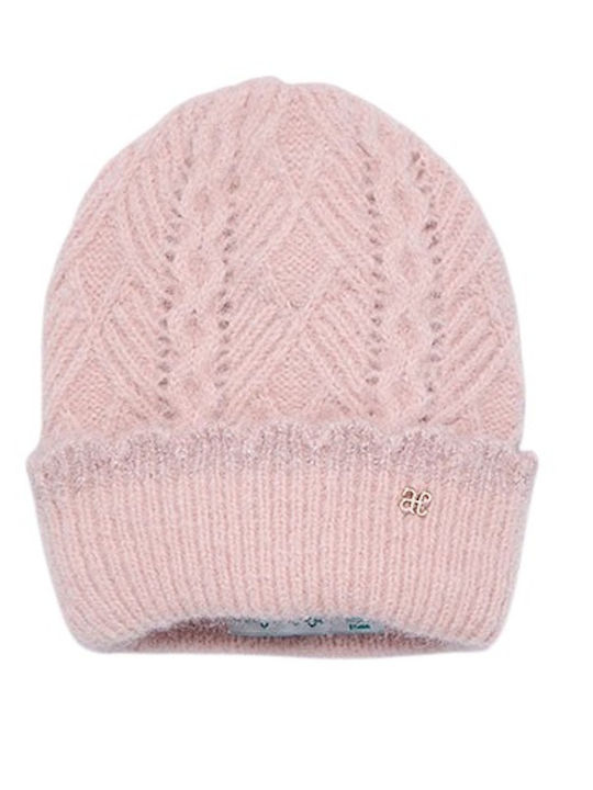 Kinder Mütze Gestrickt Rosa