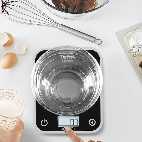 Tefal Optiss Digital Kitchen Scale up to 5kg Black