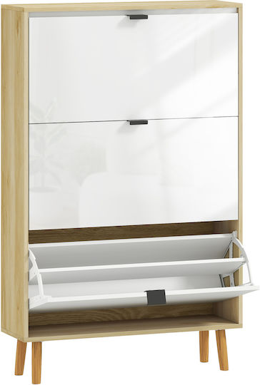 Holz Schuhschrank 80x24x127cm