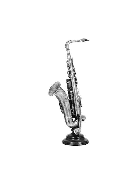 Sculpture Synthetic Resin Silver 2 Variety 15x10x37cm 15x10x37cm