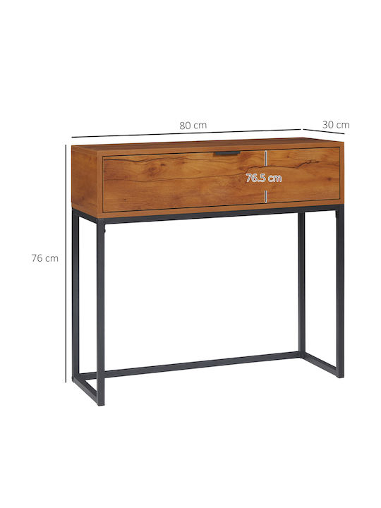 Konsole Ξύλο Και Μαύρο L80xB30xH76cm