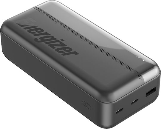 Energizer UE30050CC Power Bank 30000mAh 15W με Θύρα USB-A και 2 Θύρες USB-C Μαύρο