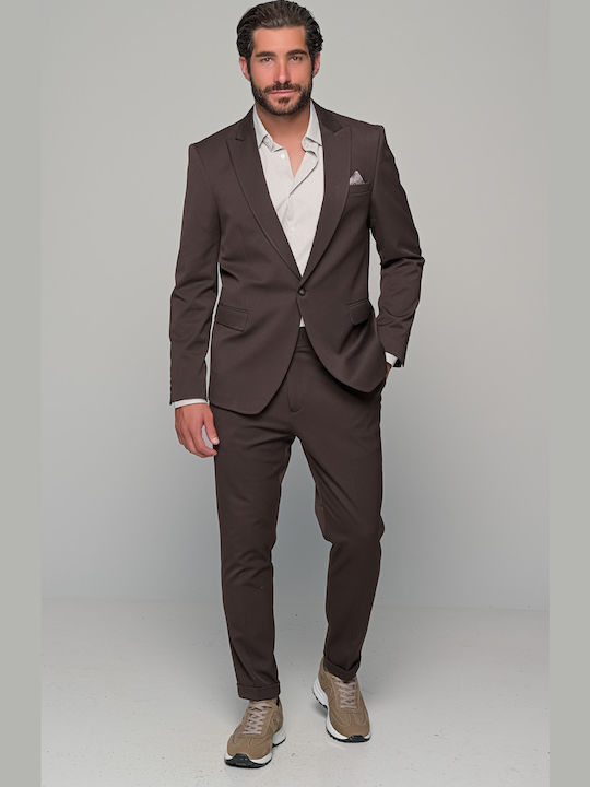 Alessandro Winter Herrenanzug Brown
