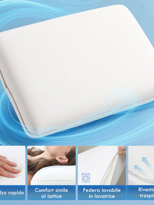 HomCom Μαξιλάρι Ύπνου Memory Foam 60x40x10cm