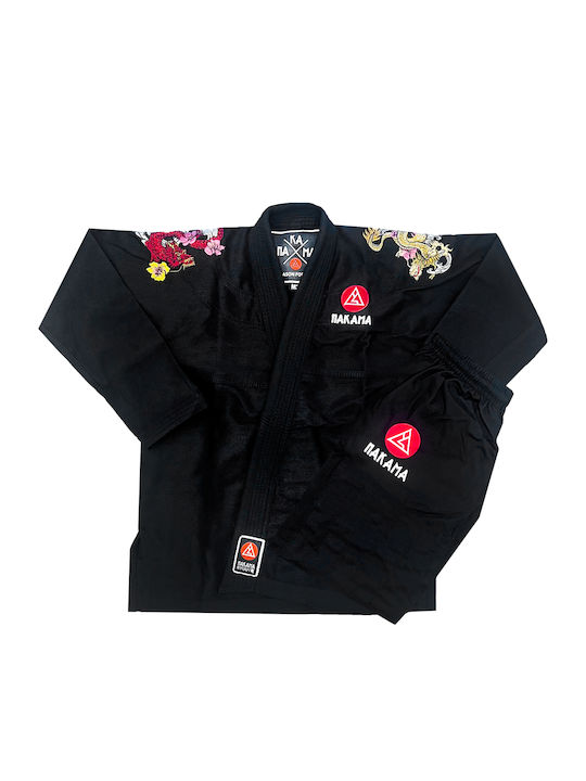 Nakama Παιδική Στολή Brazilian Jiu Jitsu Μαύρη