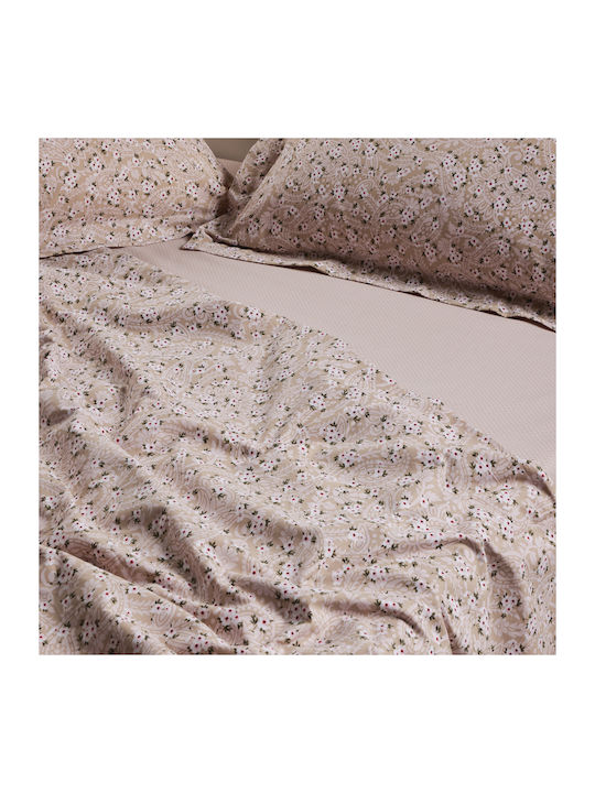 Das Home Duvet Cover Set Single with Pillowcase 160x240 Casual 5434 Taupe