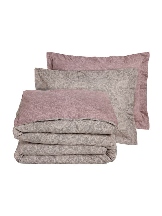 Das Home Комплект Плик за Завивка Единичен с Калъфка 160x240 Casual 5438 Grey, Lilac