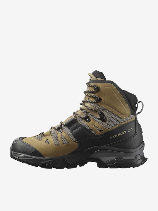 Salomon Quest 4 Men's Hiking Waterproof Boots With Gore-Tex Membrane Black