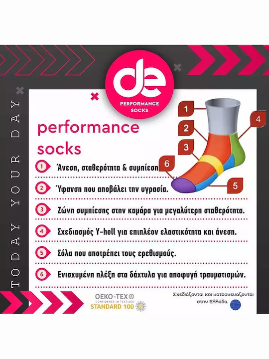 Desocks Running Κάλτσες Ροζ 1 Ζεύγος