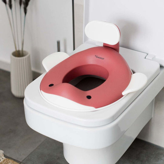 Kindsgut Kindsgut Toddler Toilet Seat Whale Pink with Handles
