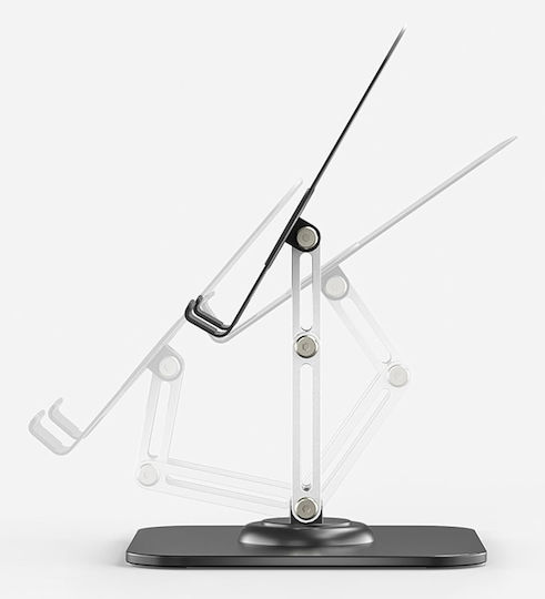 Powertech Foldable Βάση Tablet Γραφείου σε Μαύρο χρώμα