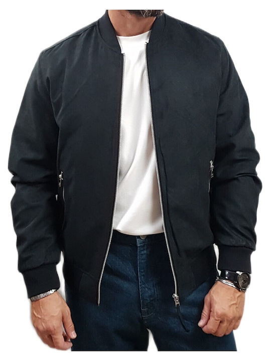 Jack & Jones Geacă Biker Din Piele Sintetică Neagră