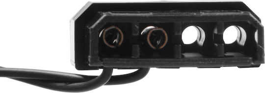Akyga AW-12A-BG Case Fan 120mm (1000rpm) με Πράσινο Φωτισμό και Σύνδεση 4-Pin Molex Διάφανο