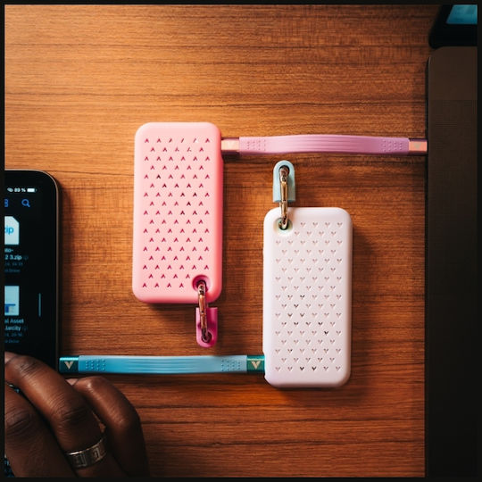 Verbatim Pocket USB 3.2 External SSD 1TB M.2 Purple / White
