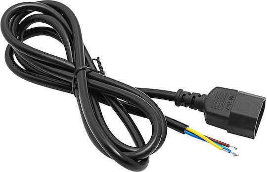 Akyga IEC C14 - IEC C14 Cable 1.5m Μαύρο AK-OT-07A