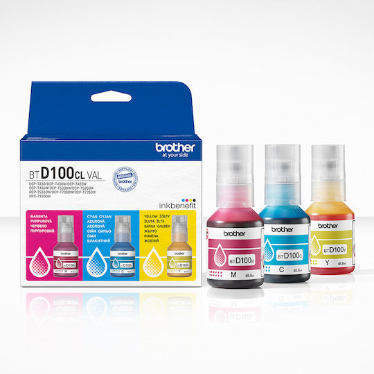 Brother BTD100 Original Pack of 1 InkJet Printer Inks Yellow / Cyan / Magenta
