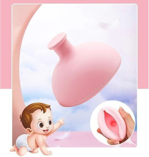 Dispozitiv Terapeutic Pentru Scuipat Flippy Cupă Pentru Terapia Pieptului Dispozitiv Pentru Eructat Sugari Copii 7.5 X 6 Cm Silicon Roz