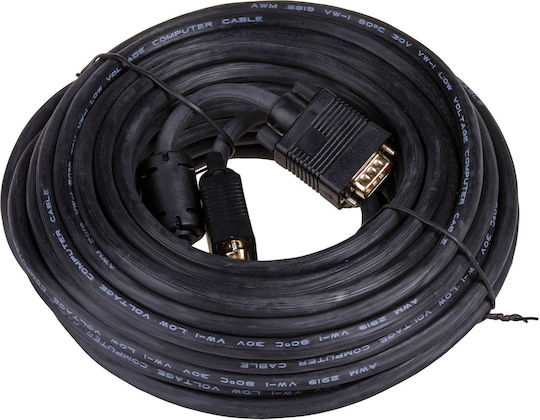 Akyga Kabel VGA-Stecker - VGA-Stecker Schwarz 15m (AK-AV-09)