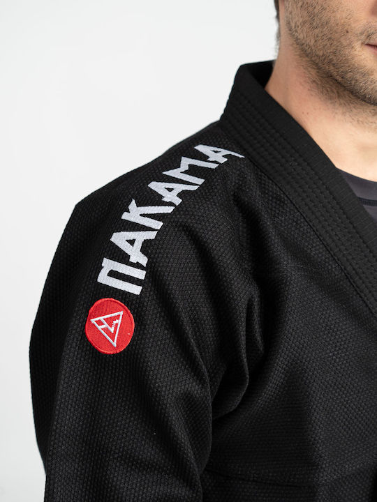 Nakama Uniform Brasilianisches Jiu Jitsu Schwarz