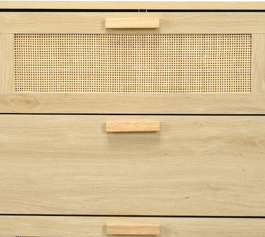 Συρταριέρα Κρεβατοκάμαρας mit 6 Schubladen Oak 110x40x69cm