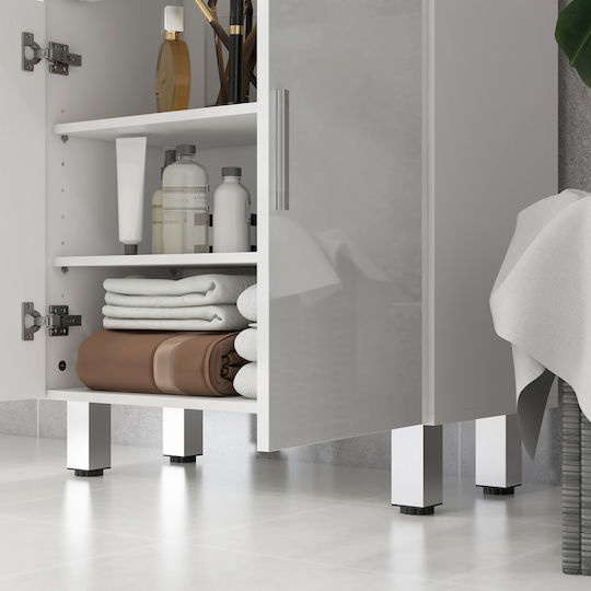 Kleankin Ντουλάπι Μπάνιου 60x30x93cm Λευκό