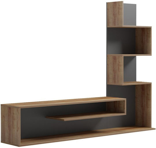 Cazenda Επιδαπέδιο Oak Με Γκρι 160x29x126εκ. Cazenda Επιδαπέδιο Oak Με Γκρι 160x29x126εκ.